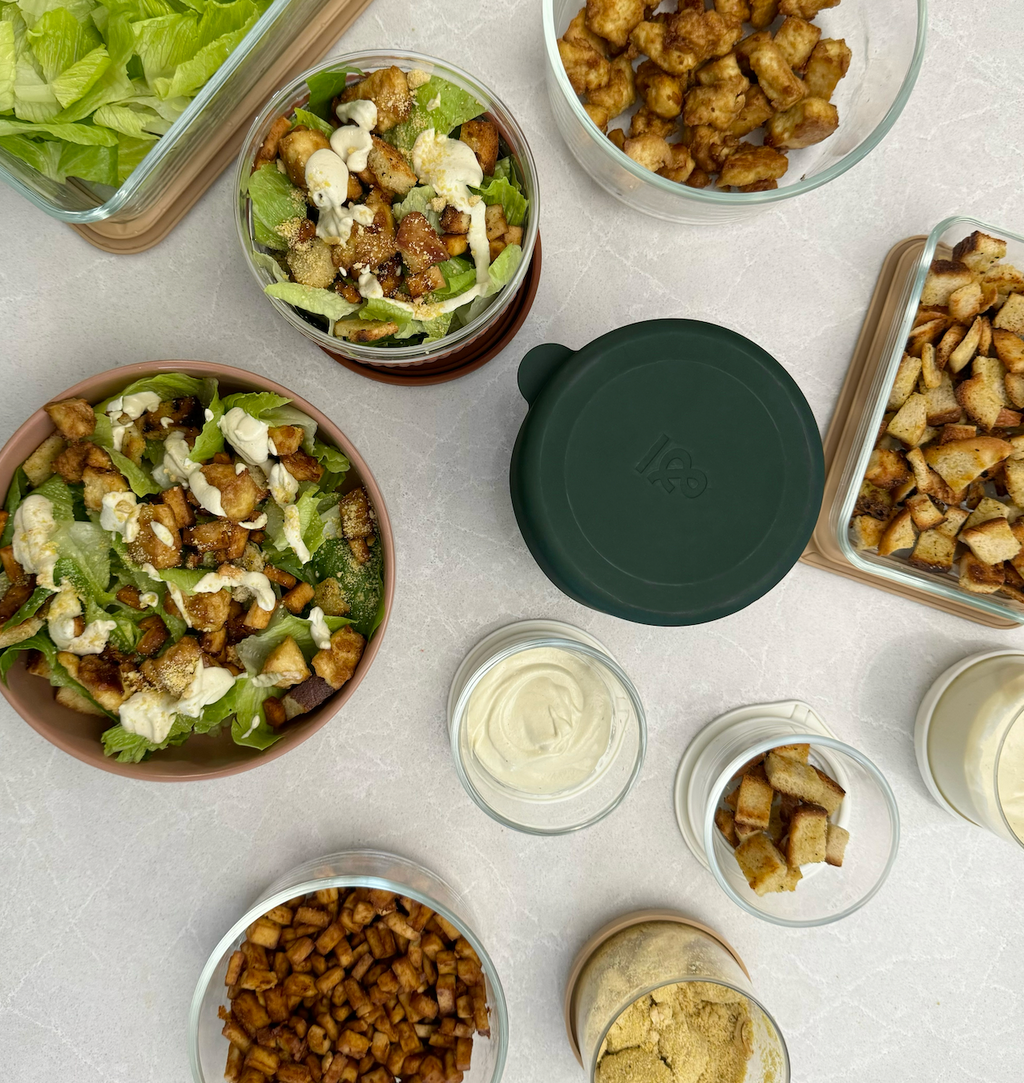 Vegan Chick'n and Bac'n Caeser Salad