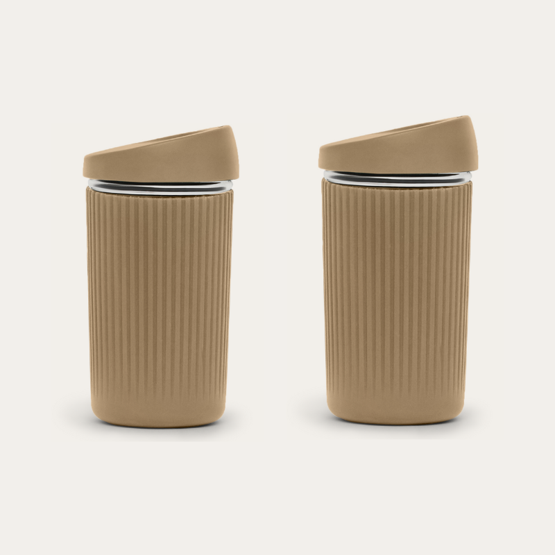 Reusable Glass Coffee Cup | 12oz