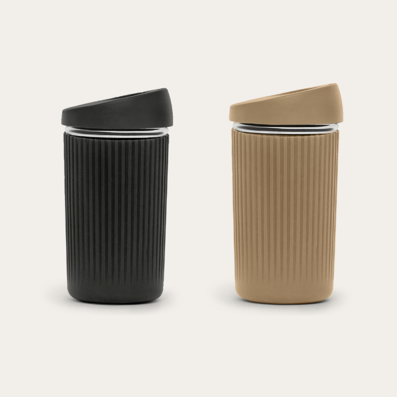 Reusable Glass Coffee Cup | 12oz