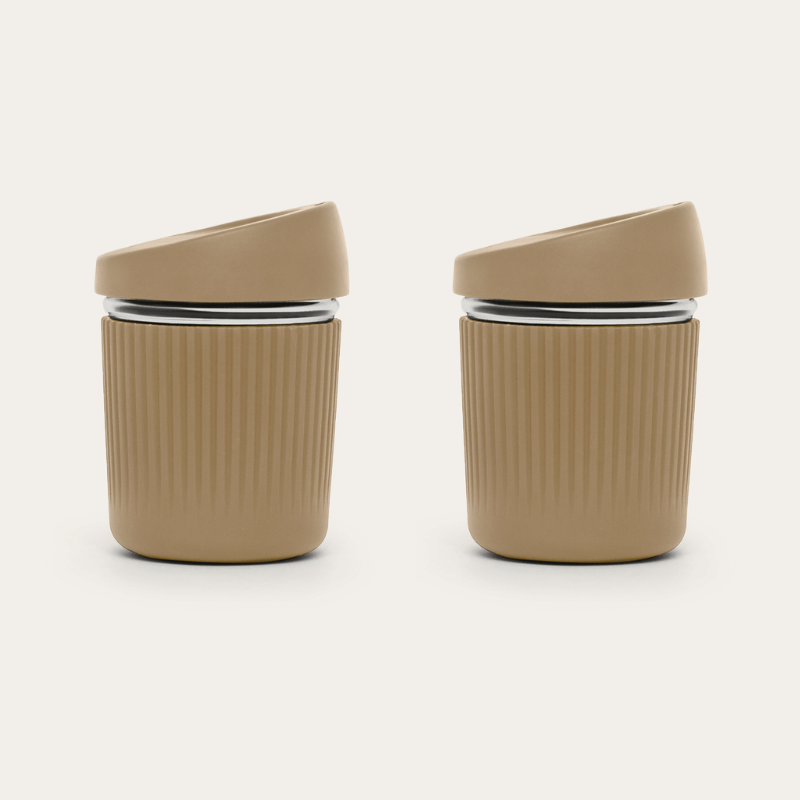 Reusable Glass Coffee Cup | 8oz