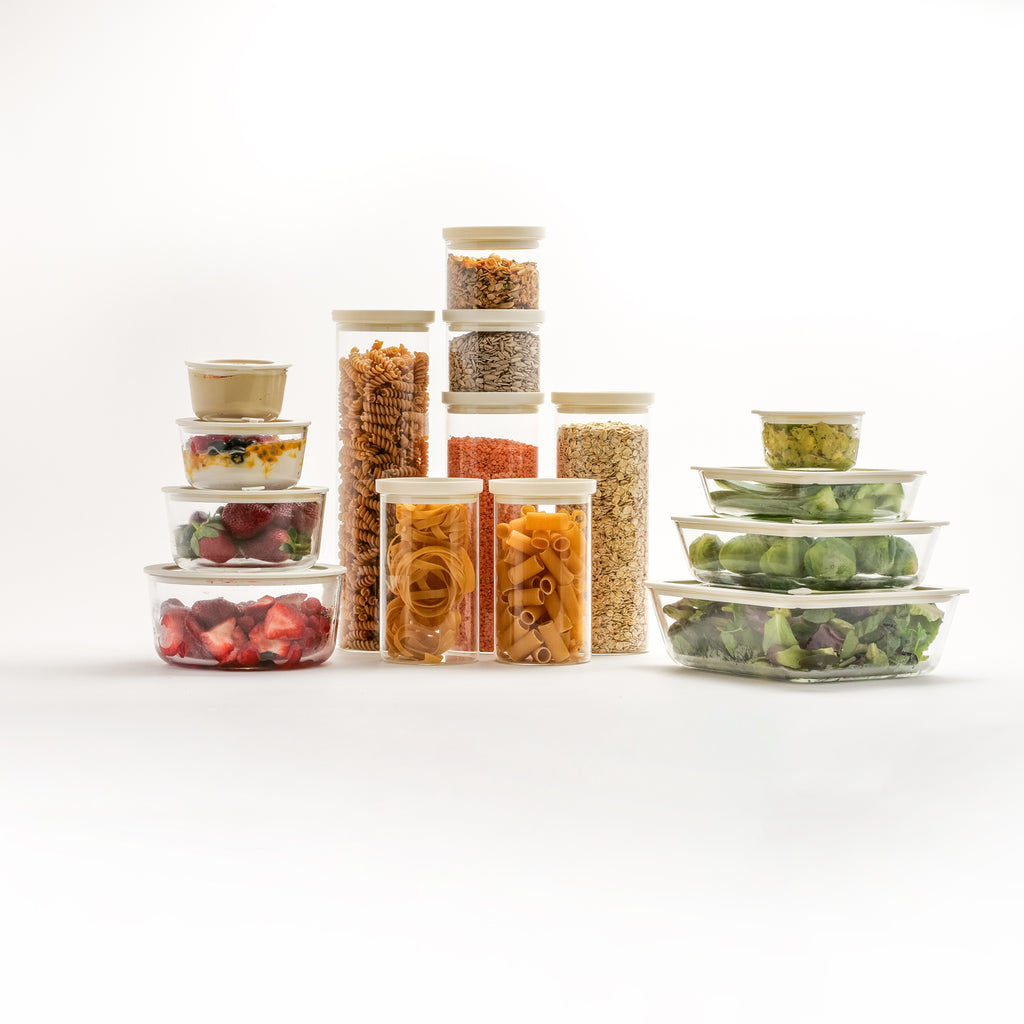 Seed & Sprout Eco Stow Rectangular Glass Container Set