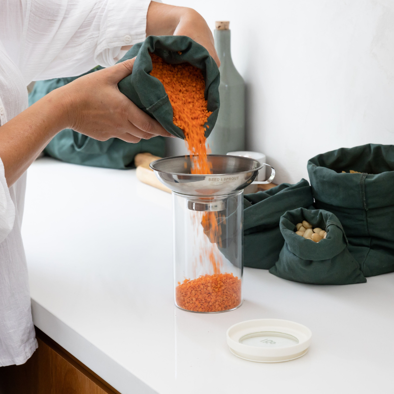 Wategos Round Glass Pantry Storage Container Set