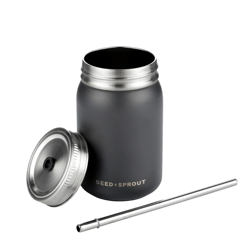 Smoothie Cup with Straw Liquorice