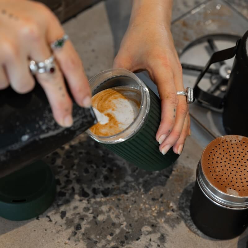 Reusable Glass Coffee Cup | 12oz