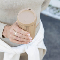 Reusable Glass Coffee Cup | 12oz