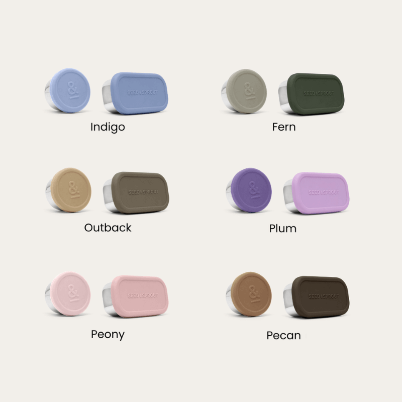 2 Pot Set - Stainless Steel Snack Containers