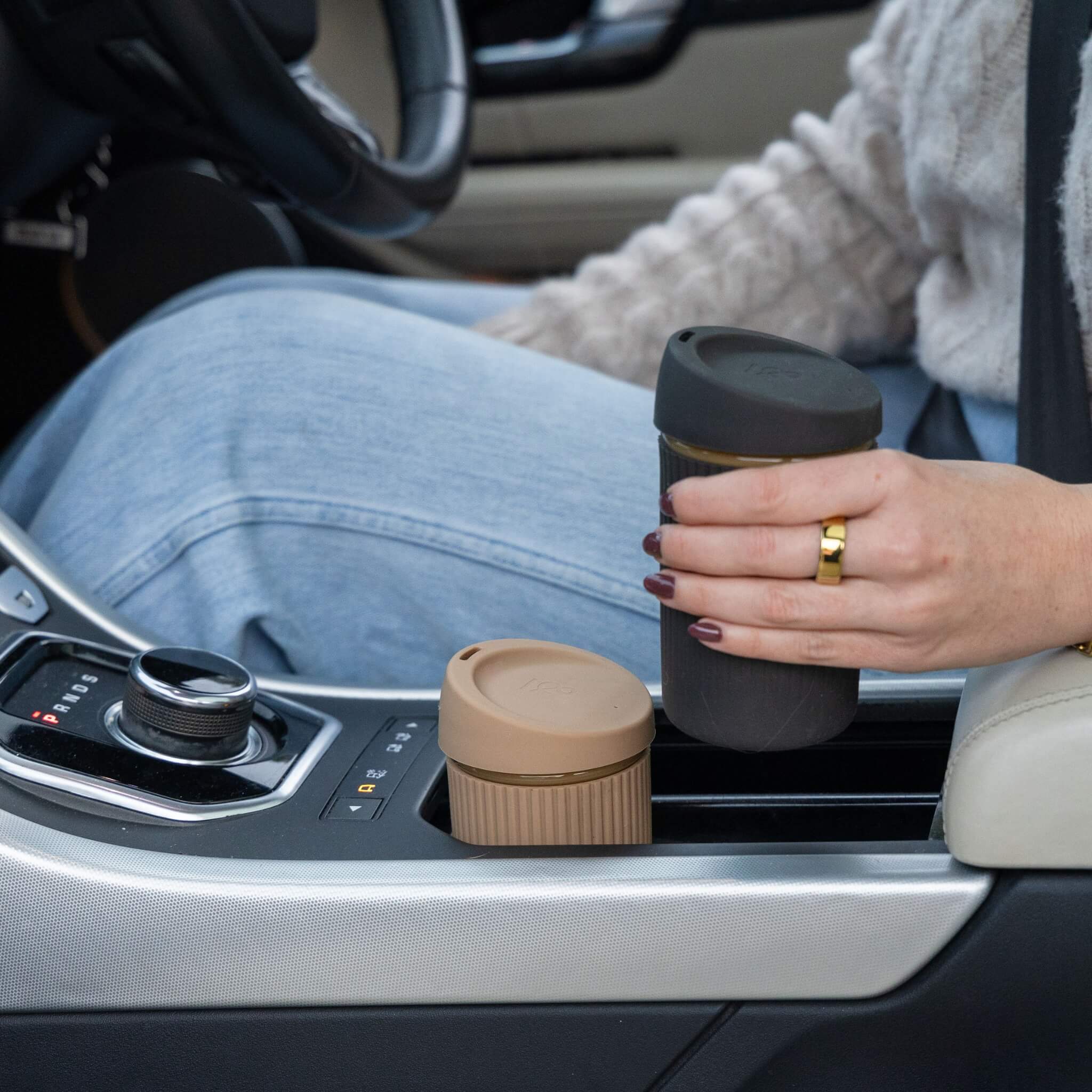 Reusable Glass Coffee Cup | 12oz