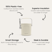 Insulated Ice Bucket | Mushroom | Picnic Accessories