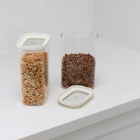 Tallow Rectangle Glass Pantry Jars | 2pk