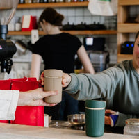 Reusable Glass Coffee Cup | 12oz