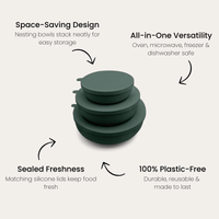 Silicone Nesting Bowl Set of 3