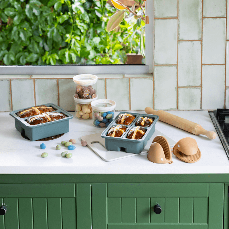 Silicone Oven Mitt Set