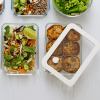 glass food storage for meal preparation