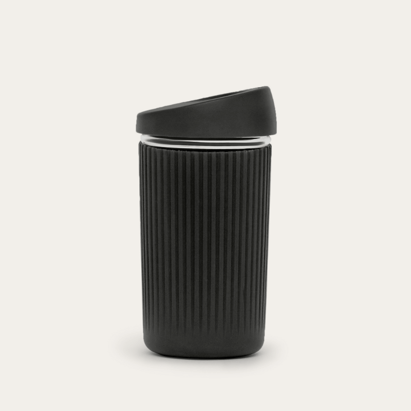 Reusable Glass Coffee Cup | 12oz