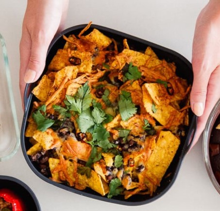 Vegetarian Air Fryer Nachos