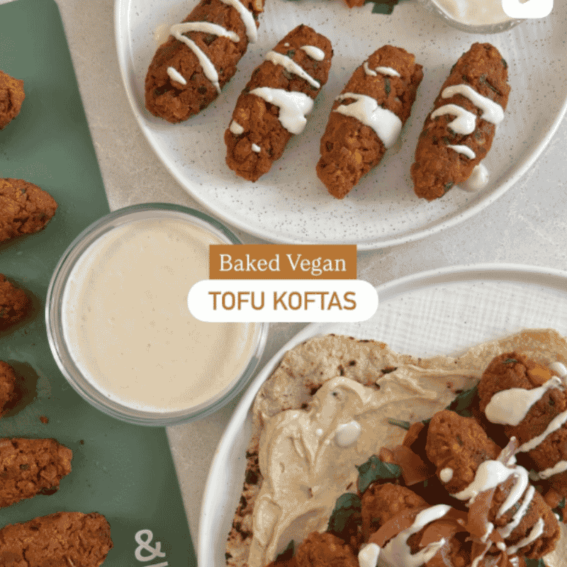 Baked Vegan Tofu Koftas by Little Vegan Eats