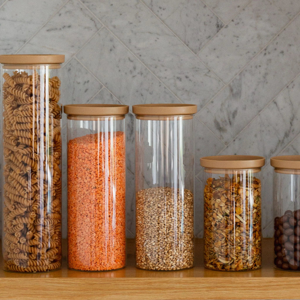 Wategos Glass Pantry Jars - Praline