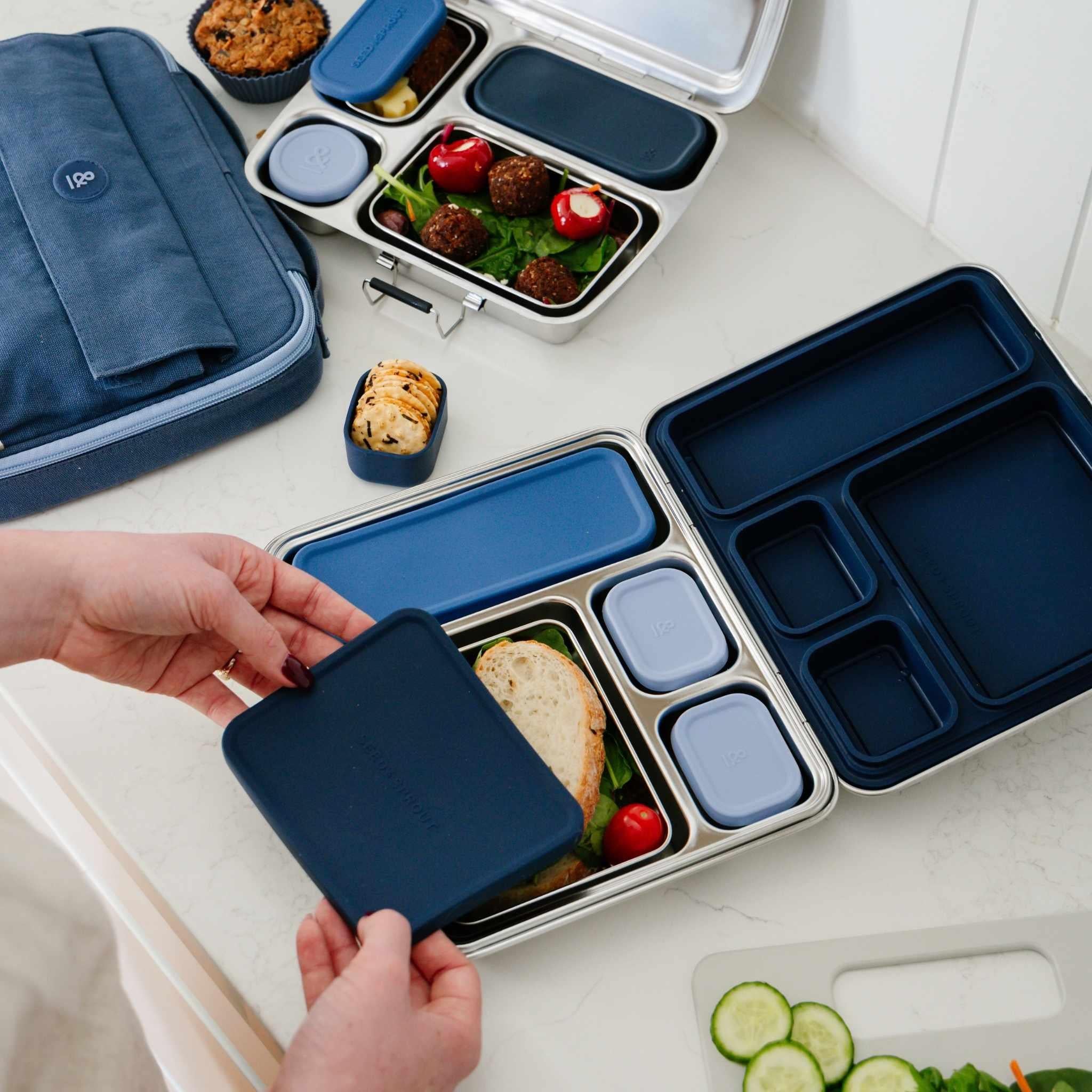 CrunchBox™ 2.0 Lunch Box | Seal & Pots & Bag