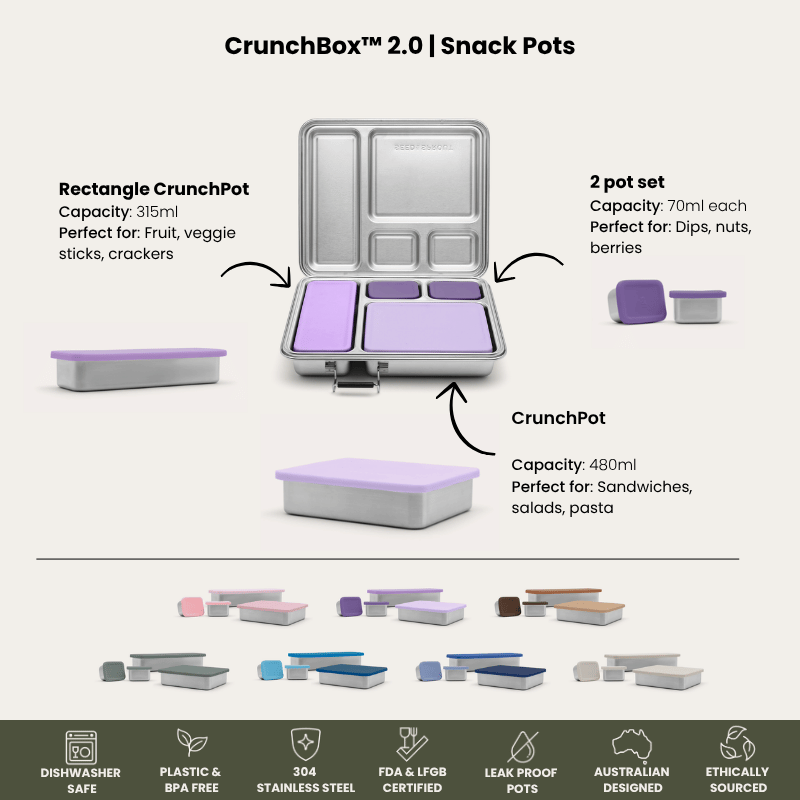 CrunchBox™ 2.0 Lunch Box | Pots & Bag