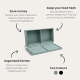 2 Portion Silicone Freezer Tray
