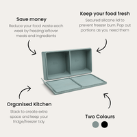2 Portion Silicone Freezer Tray