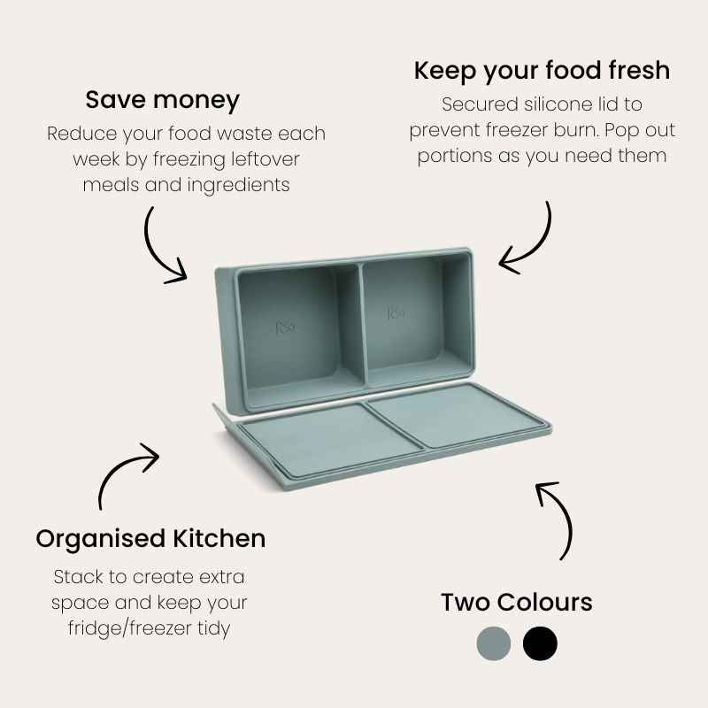 2 Portion Silicone Freezer Tray