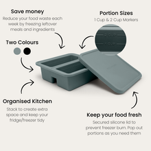 2 Portion Silicone Freezer Tray