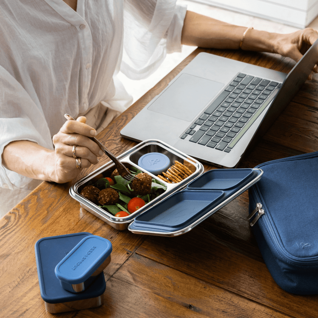 2 Pot Set - Stainless Steel Snack Containers