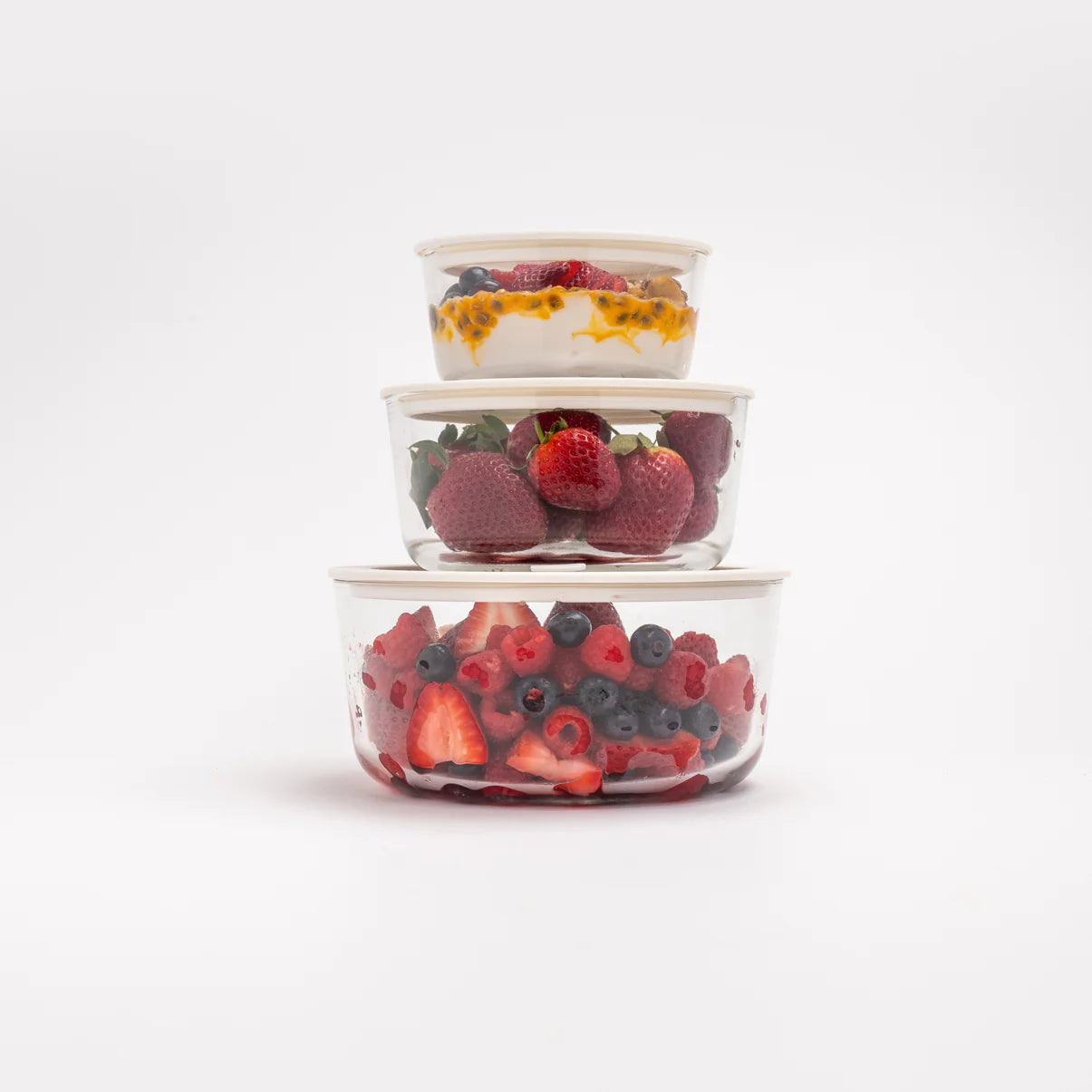 SECONDS | Glass Food Containers | Round