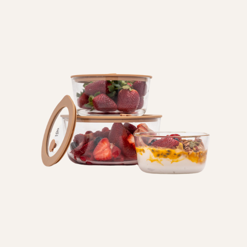 SECONDS | Glass Food Containers | Round