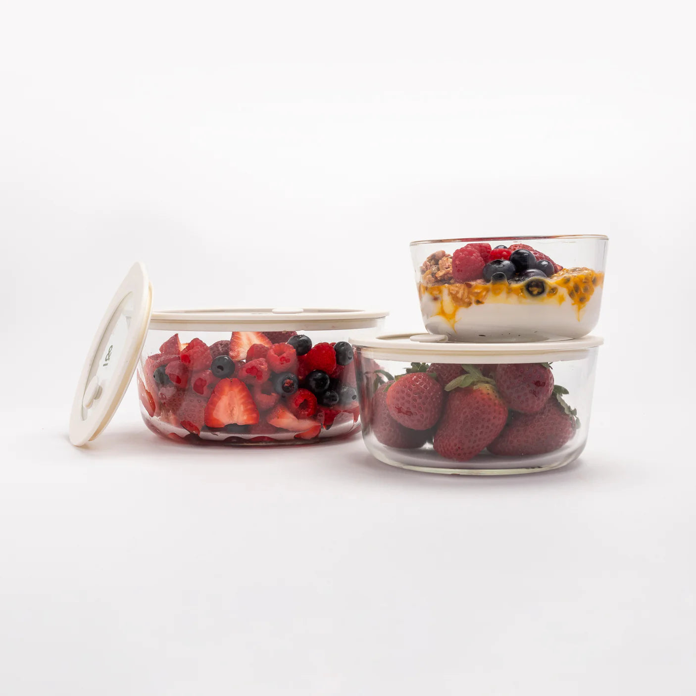 SECONDS | Glass Food Containers | Round
