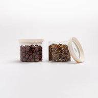 Wategos Round Glass Pantry Jars | Oat Milk