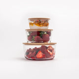 SECONDS | Glass Food Containers | Round