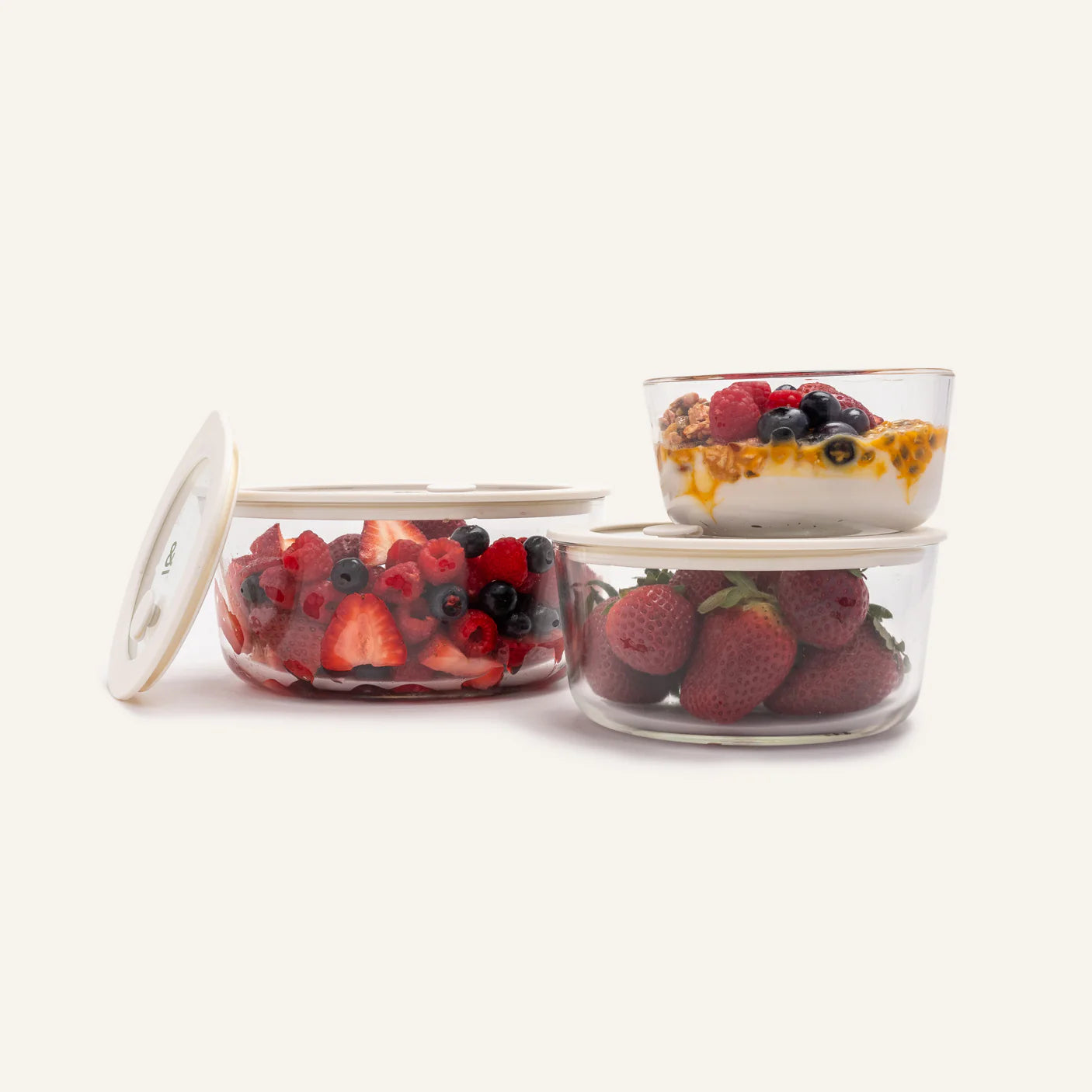 SECONDS | Glass Food Containers | Round