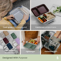 Bento Lunch Box | Leak Resistant Seal