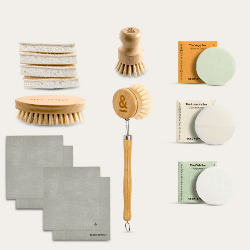 Natural Cleaning Products Set of 8 Eco Friendly Cleaning Products