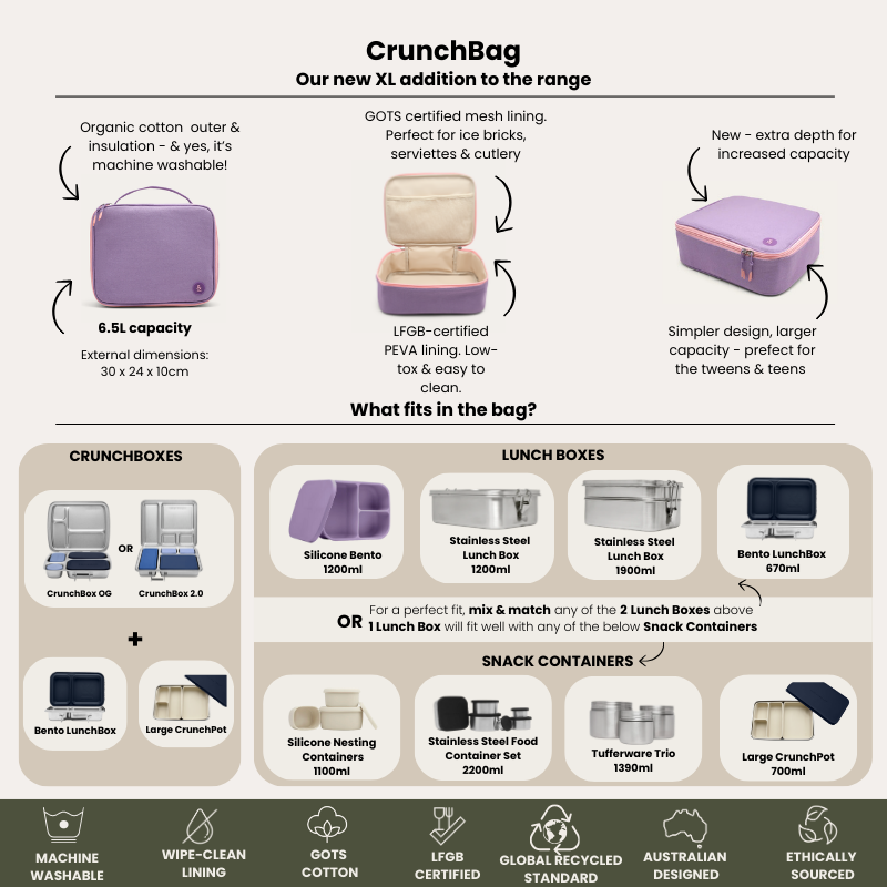 CrunchBox™ 2.0 Lunch Box | Seal & Pots & Bag