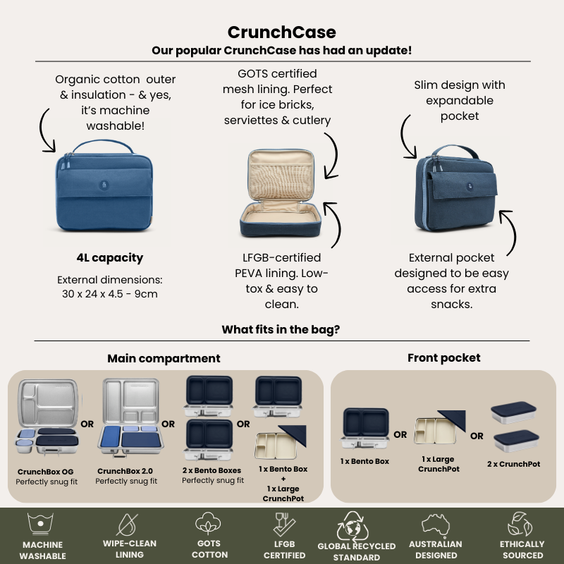 CrunchBox™ 2.0 Lunch Box | Seal & Pots & Bag