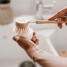 Wooden brush for washing dishes