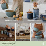 Enamel Egg Cup Set