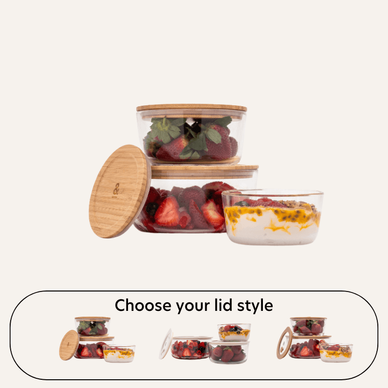 Glass Food Containers | Round