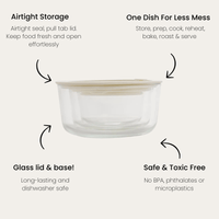 Glass Food Containers | Round Mixed 3pk