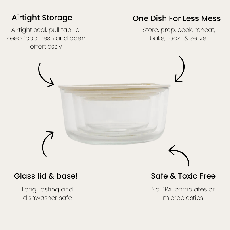 Glass Food Containers | Round Mixed 3pk