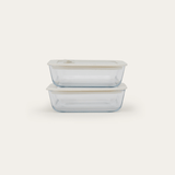 Glass Food Containers | Square 2pk