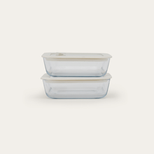 Glass Food Containers | Square 2pk