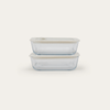 Glass Food Containers | Square 2pk