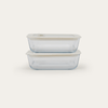 Glass Food Containers | Square 2pk