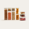 Glass Pantry Storage Container Set - Oat