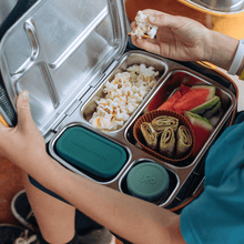 Stainless steel lunch box with 4 compartments