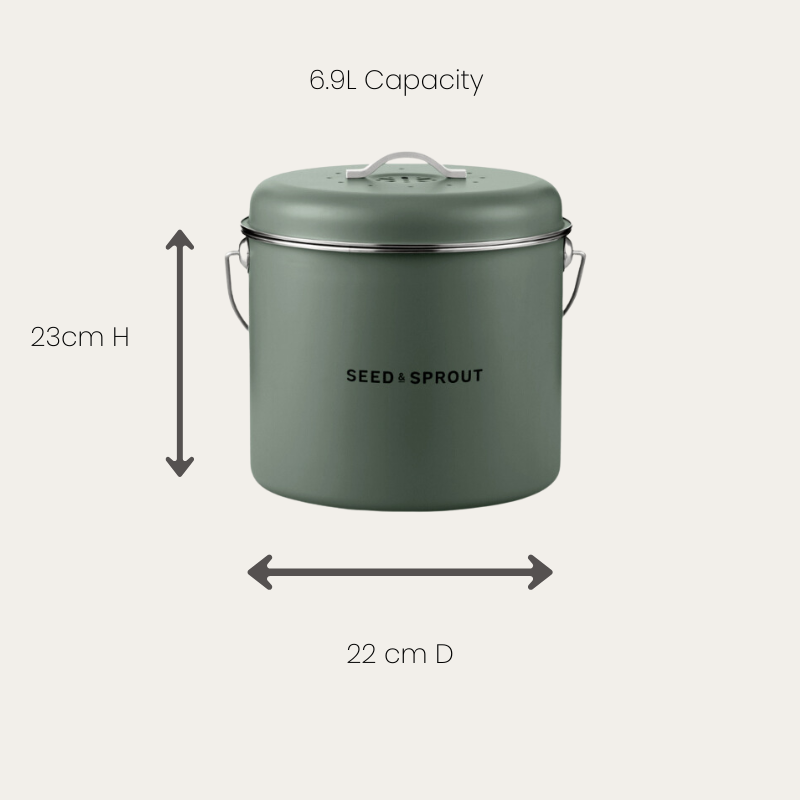 Kitchen Compost Bin | Eucalyptus - Pre Order